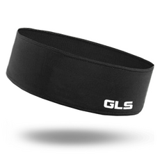 GLS 大尺寸舒適優質機能網眼運動髮帶, 1個, 黑色