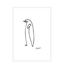 감성 아트웍 디자인 캔버스 액자 B 아티스트 캔버스 라인 펭귄