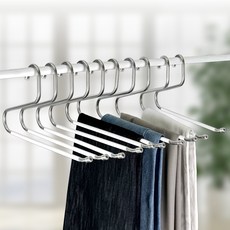 OLG 8mm 防滑不鏽鋼褲架 白色 10入, 10個