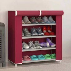 SAERON LAC 簡單鞋櫃 4 步 58 x 30 x 72cm, 紅色的