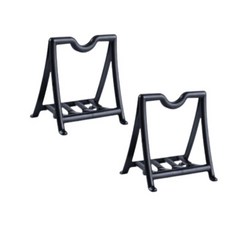 템플라이 도마 냄비 뚜껑 거치대, 블랙, 2개