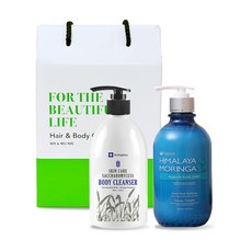 Dr.Hopkins啤酒酵母沐浴乳 500ml+Pogonia保濕身體潤膚乳 500ml 身體清潔組, 1套