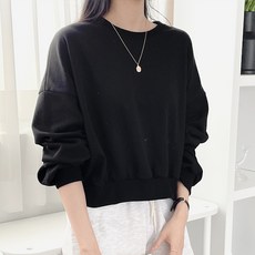 Dearlola 女款粉彩半露臍大學T