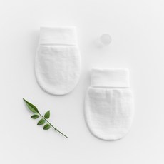 맘스네이처 신생아용 오가닉 순면 자가드 손싸개 3p