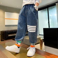 CommeMoi 男童 CC 鬆緊帶丹寧束口褲 CCV12BPT20