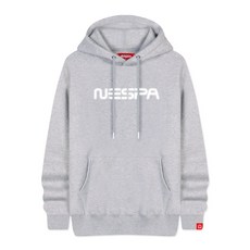 NESPA Nespa 字體刷毛大尺碼反光連帽T恤 SIA_0336