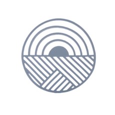北歐風格圓形餐桌墊, 1個, 藍色