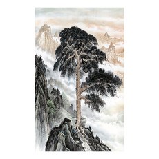 招來好運的孤松東方畫