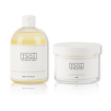 TSOT 積雪草肌膚舒緩舒緩化妝水 300ml+去角質爽膚棉片 100入, 1組