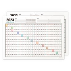 b fancy 2023 年接力賽海報日曆, 2個, 混合顏色