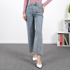 인비비드 여성용 무한대 빈티지 워싱 난스판 와이드 데님 바지 숏 F11I12_ij5363