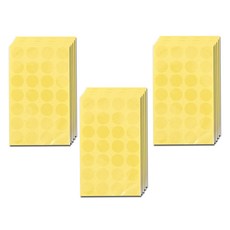 小花式 透明封口貼紙, 單色, 3片