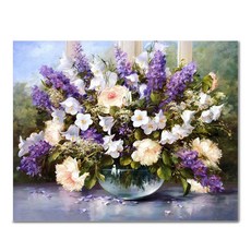 ADICO DIY 數字油畫 靜物畫 名畫繪製 50 x 40 cm, 初戀告白(PG30), 1個