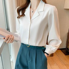 andstyle 女款平口開領防皺長袖雪紡衫 261513