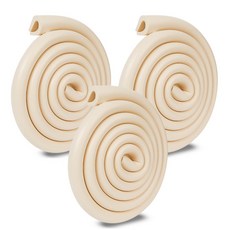 眼夾邊緣保護 U 形, 3條, 米色, 2m