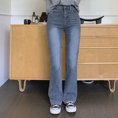 Tomatofactory 女款 長/短版 絨毛內刷毛 Gerati 隱藏式鬆緊帶 微喇叭牛仔褲