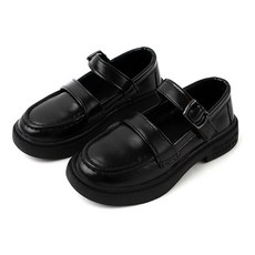 Lulushu 女童基本款皮帶樂福鞋