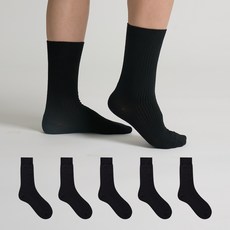 STUDIO SOCKSTOP 男士戶外美麗諾羊毛羅紋長襪 5雙入