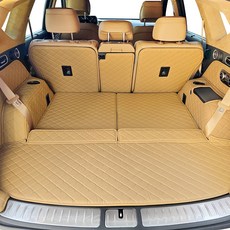비비키 프리미엄 풀커버 트렁크매트, 제네시스 GV80 페리 6인승 2023년 12월~, 새들브라운