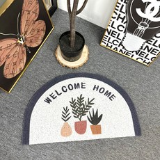 HuamMakes 咖啡廳 餐廳 玄關 戶外 半月形植物線圈地墊, 花園