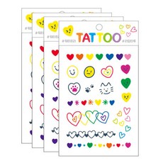 Petit 迷你紋身貼紙, TS018, 4個