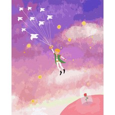 플레이어바웃 유화 피포페인팅 DIY 명화 그리기 40 x 50 cm 꿈꾸는 어린왕자, 혼합색상, 1개