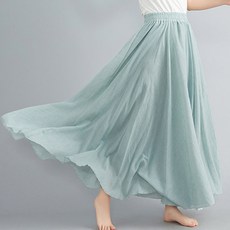 레몬소울 비쥬 밴딩 플레어 스커트