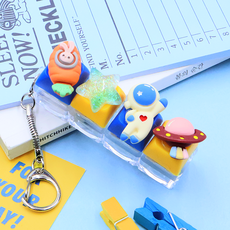 비단길 로켓스타 클리커 키보드 4구 키캡 키링