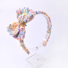 HAIRBOW 女童款棉花糖粗花呢髮箍
