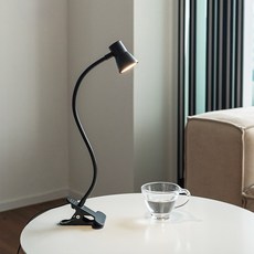 IREnE 10段亮度迷你蓋夾式LED檯燈 IR2200ML, 黑色