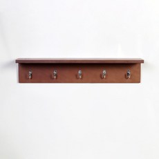 木頭L型多功能掛架兼室內裝飾壁掛置物架, 文格, 一層