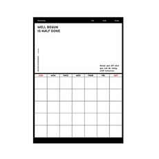 알리다 냉장고 마그넷 칠판 자석보드 블랙 레터링, PET