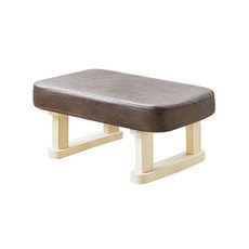 미뉴강베리 낮은 스툴의자, 가죽다크브라운