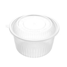 大成企業 可重複使用碗狀容器 中 835ml + 蓋子組 透明, 100套