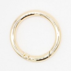 동대문단추왕 원터치 오픈형 컬러오링 30mm, 골드, 1개