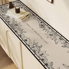 지앤와이 블랙플라워 방수 수납장 캐비닛 매트, 사이드꽃밭, 1개