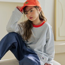 vavkids 兒童拼色條紋T恤