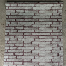 스크릿가든 벽돌형 점착용타일벽지, 회색벽돌