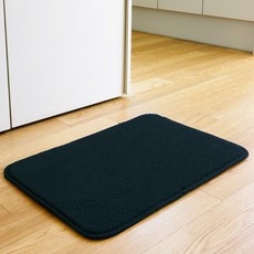 인룸 플레인 소프트 쿠션 매트, 블랙 BK