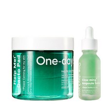 One-day's you Help Me毛孔調理清潔棉片 60入+Cica Ming安瓶精華 20ml, 1組