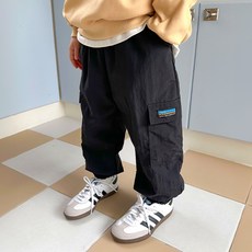 adorebebe 兒童連帽工裝束口褲