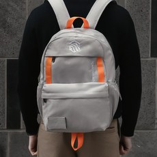 Kantukan 基本款休閒運動後背包, 淺灰色, 1個