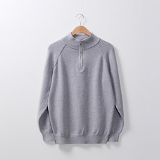 레이먼 남성용 디록스 반집업 반목 니트티