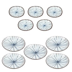 蓮花陶瓷醬料盤 2種*5入組, 混合, 1套