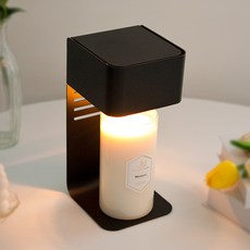 the Sweet 咖啡機造型計時黑色融蠟燈+YANKEE 蠟燭+鹵素燈泡 2入, 午夜