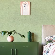 홈앤데코 물말뿌리면 풀이 생기는 셀프전용 인테리어 벽지, 파스타치오그린(49603-02)