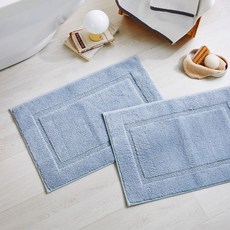 Modern House WOW 方形浴室踏墊 2入, 天空藍