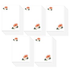 韓國的花書法無字明信片, 100個, 秋菊