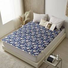 LE REVE 花朵電熱毯溫熱熱水墊套, 藍色