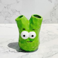 Mirnoa 可愛綠色房子喬遷禮物擺飾牙刷架 MMM3513, 綠色, 1個